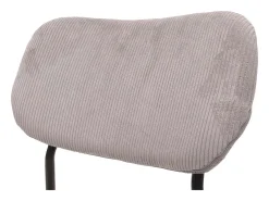 Silla de comedor MCW-O26 (set de 2), gris claro