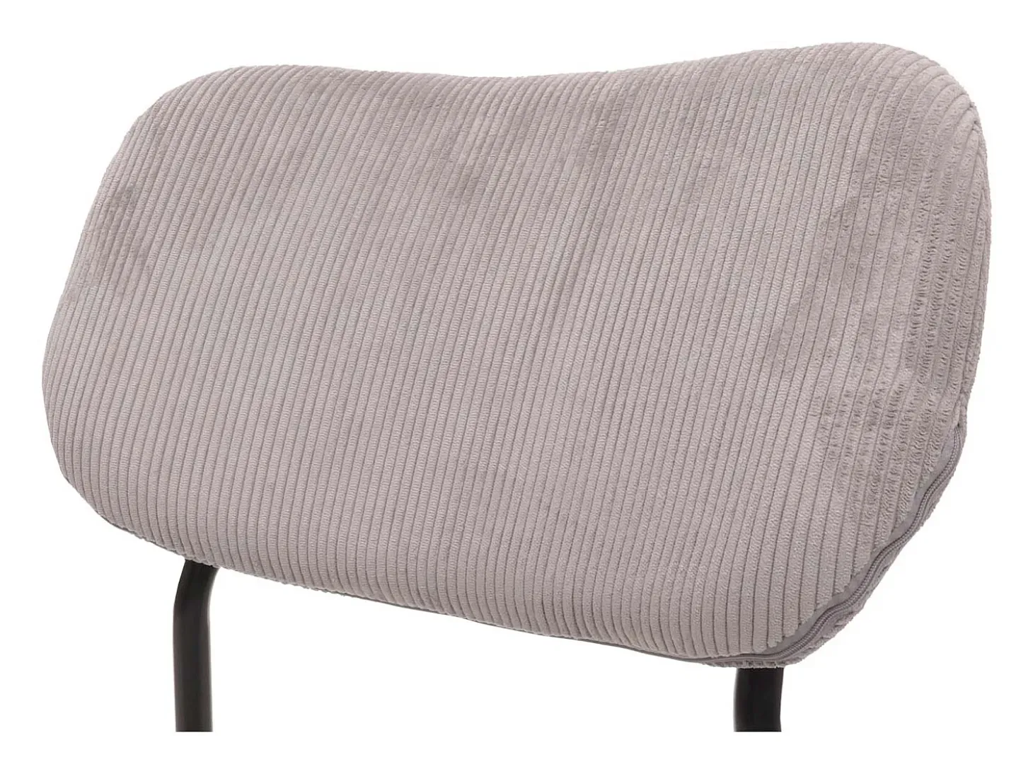 Silla de comedor MCW-O26 (set de 2), gris claro