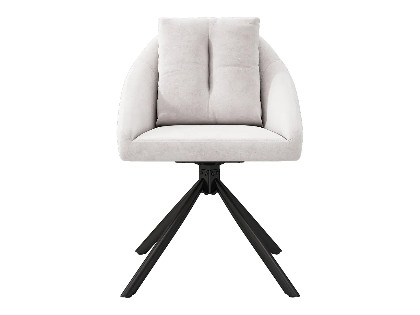 Silla de comedor moderna de terciopelo beige, elegante y cómoda, con brazos giratorios, tela de terciopelo transpirable (72,39 x 62,23 x 49,53 cm)