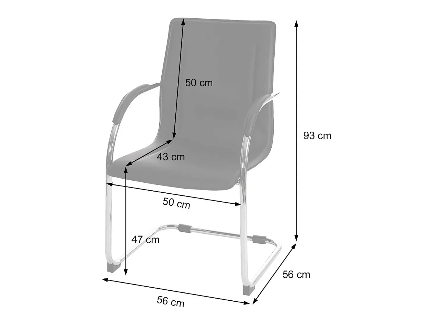 Silla de comedor Perm, crema