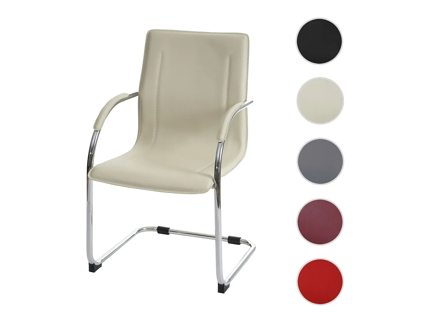 Silla de comedor Perm, crema