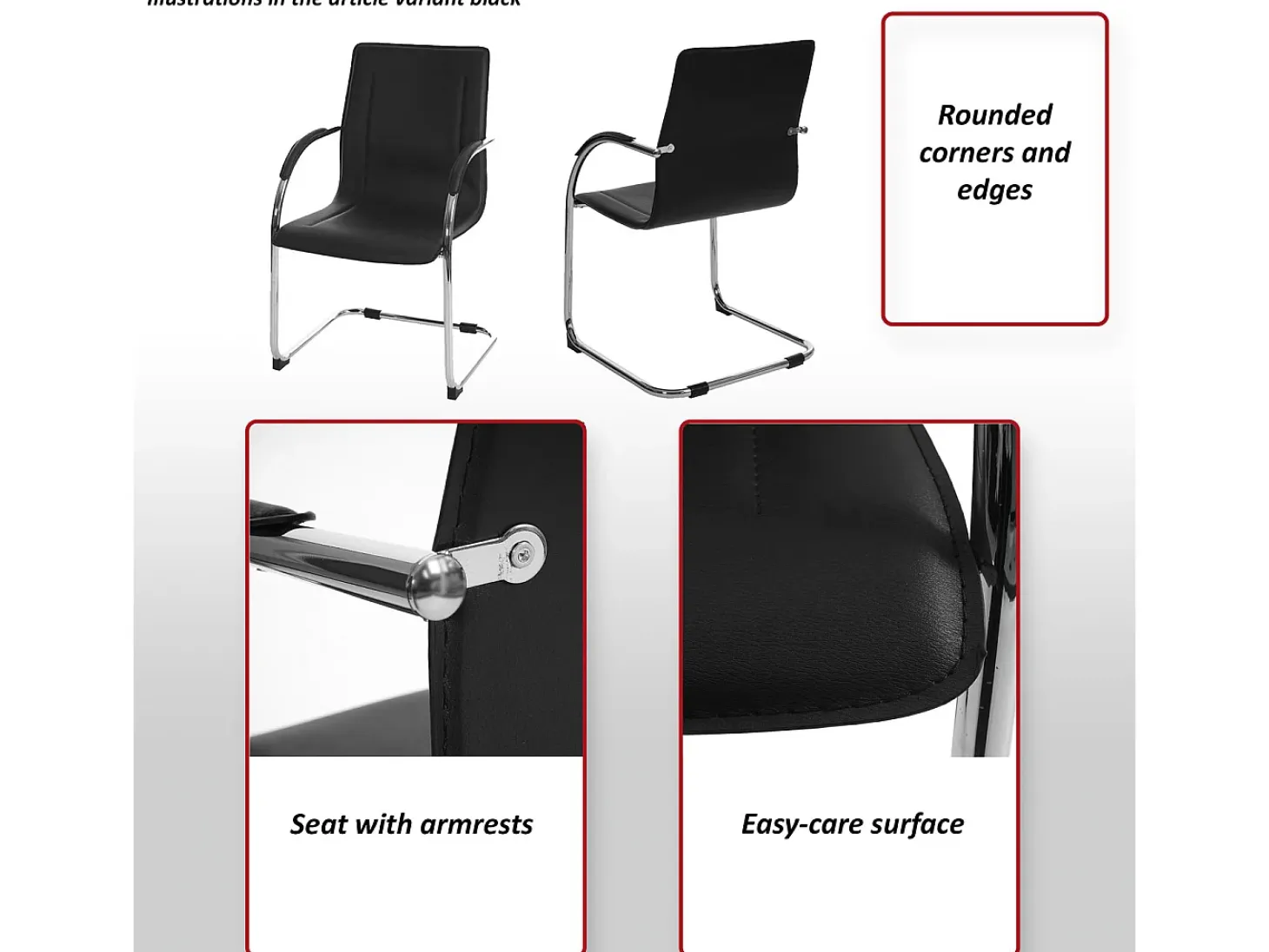 Silla de comedor Perm, crema