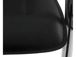 Silla de comedor Perm (juego de 6), negro