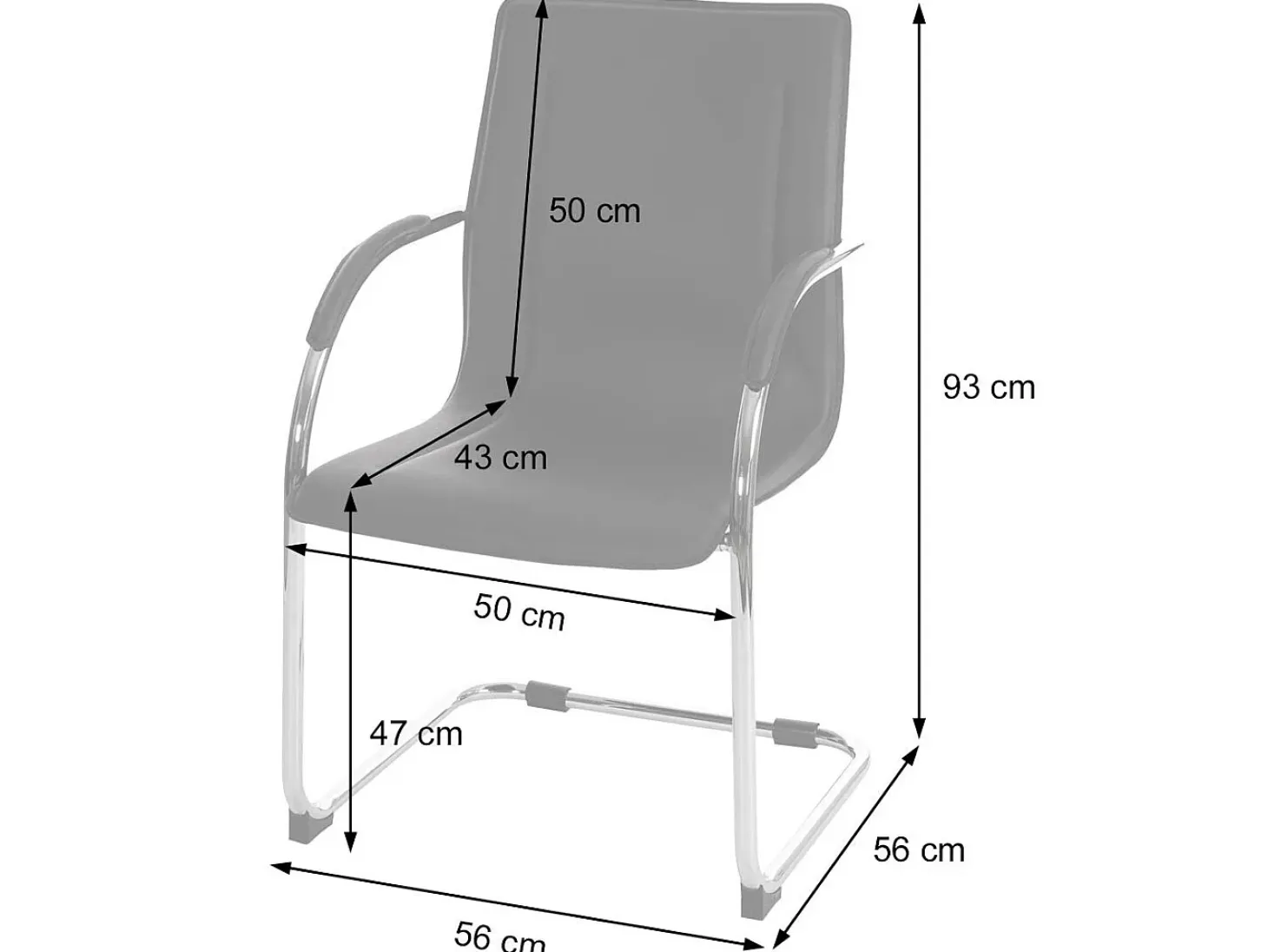 Silla de comedor Perm (juego de 6), rojo