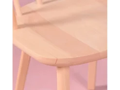 Silla de comedor rústica en madera de haya natural - Organic - Haya natural