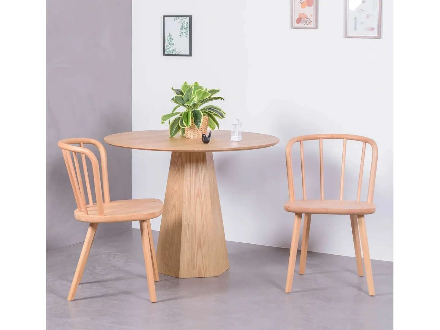 Silla de comedor rústica en madera de haya natural - Organic - Haya natural