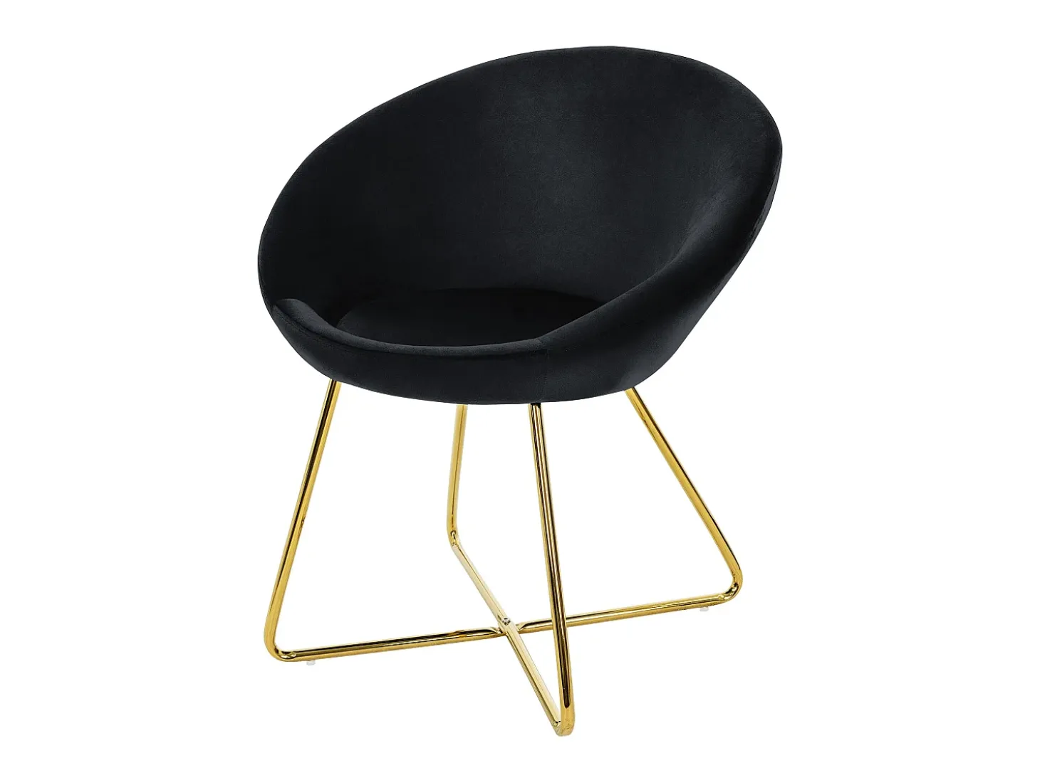 Silla de comedor Silla tapizada Silla de salón Silla de cocina Terciopelo 65x58x