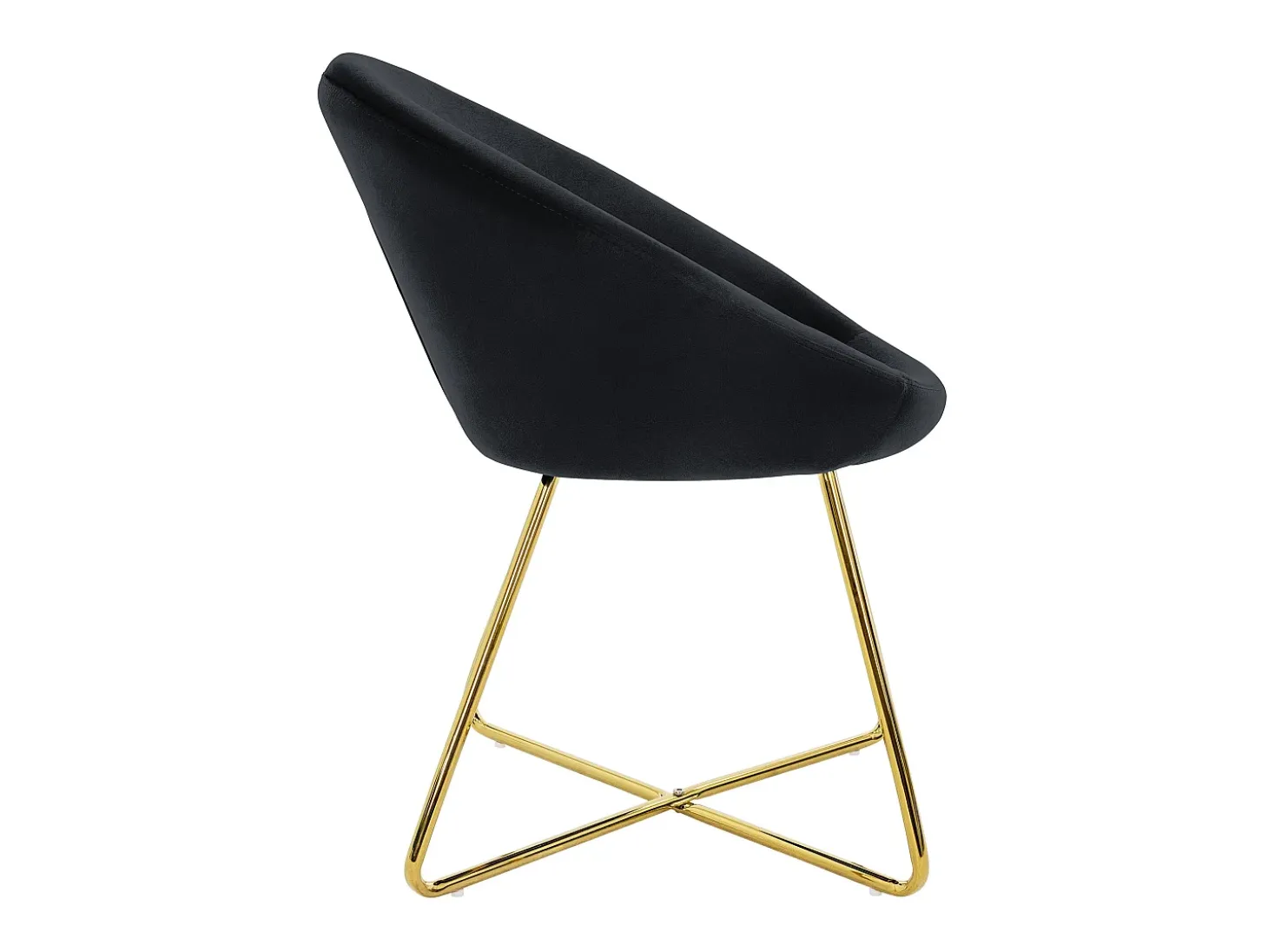 Silla de comedor Silla tapizada Silla de salón Silla de cocina Terciopelo 65x58x