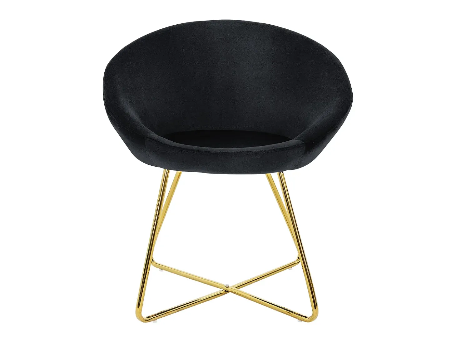 Silla de comedor Silla tapizada Silla de salón Silla de cocina Terciopelo 65x58x