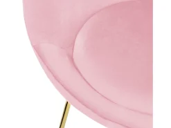 Silla de comedor Silla tapizada Silla de salón Silla de cocina Terciopelo 65x58x