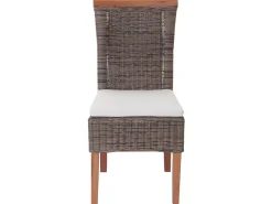 Silla de comedor Sinio (juego de 6), con cojín de asiento