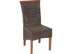 Silla de comedor Sinio (juego de 6), sin cojín de asiento