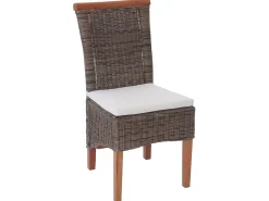 Silla de comedor Sinio (set de 2), con cojín de asiento