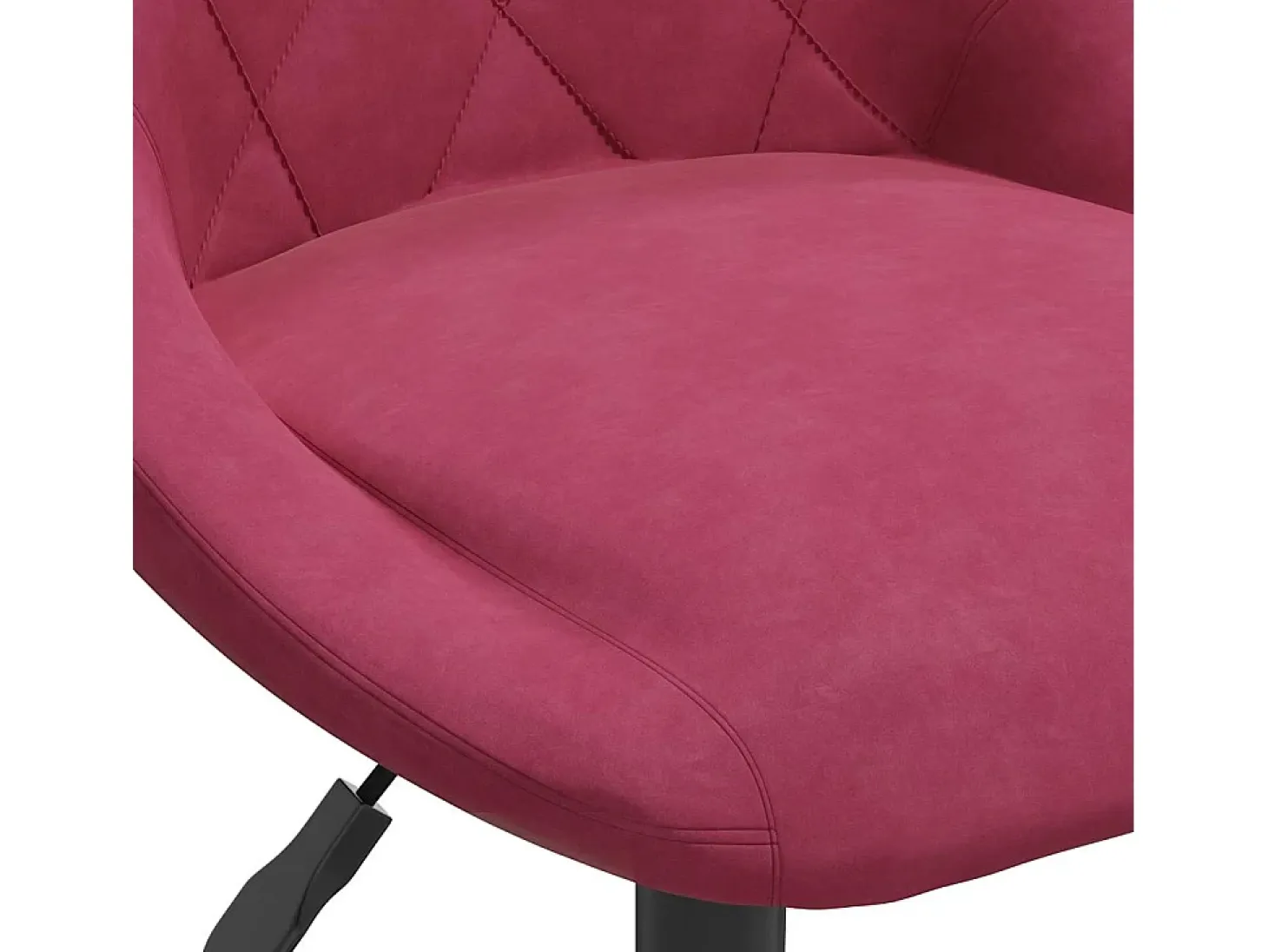Silla de comedor terciopelo rojo tinto