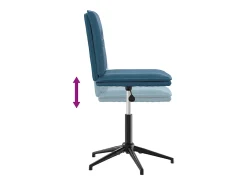 Silla de comedor terciopelo azul