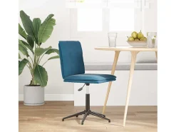 Silla de comedor terciopelo azul