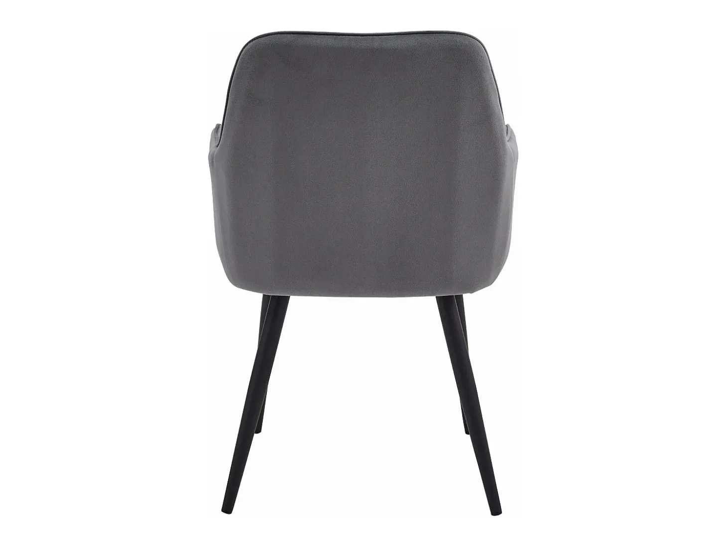Silla de comedor Valora WAAV – Terciopelo gris oscuro con patas negras x 1