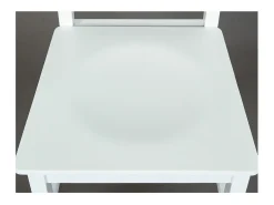Silla de comedor Wright blanca.