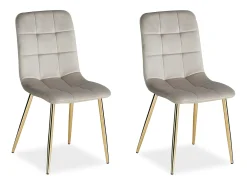 Silla de comedor 43.5x88x50 cm beige Eames