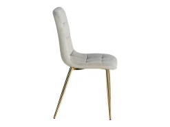 Silla de comedor 43.5x88x50 cm Beige Eames