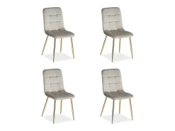 Silla de comedor 43.5x88x50 cm Beige Eames