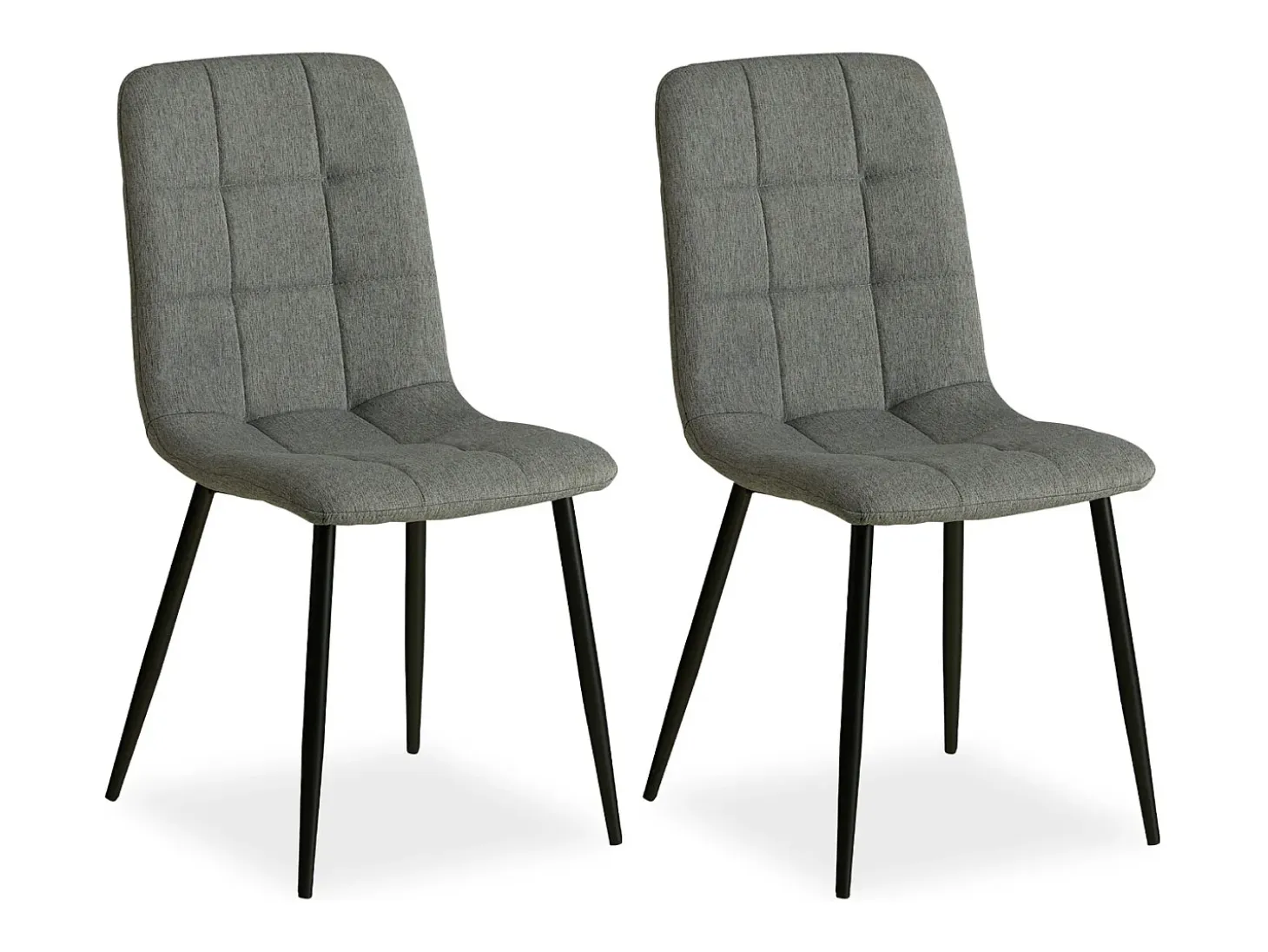 Silla de comedor 43,5x88x50 cm gris eames