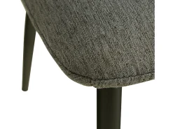 Silla de comedor 43,5x88x50 cm gris eames
