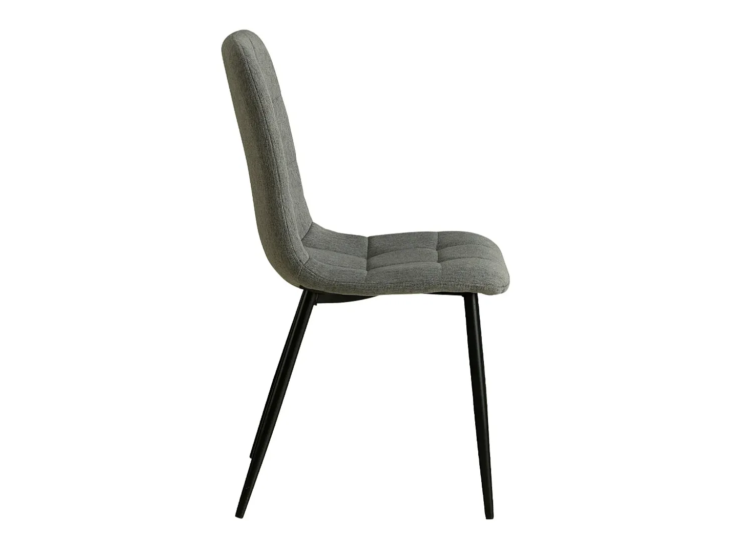 Silla de comedor 43,5x88x50 cm gris eames