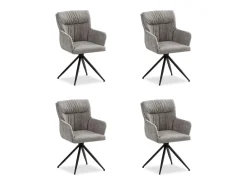 Silla de comedor 57x89x60 cm gris moderno sillas huevo
