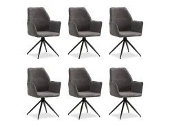 Silla de comedor 61x92,5x60 cm gris