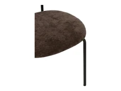 Silla de diseño AKOZ con tejido suave de alta gama y estructura de acero negro mate-Color Marrón