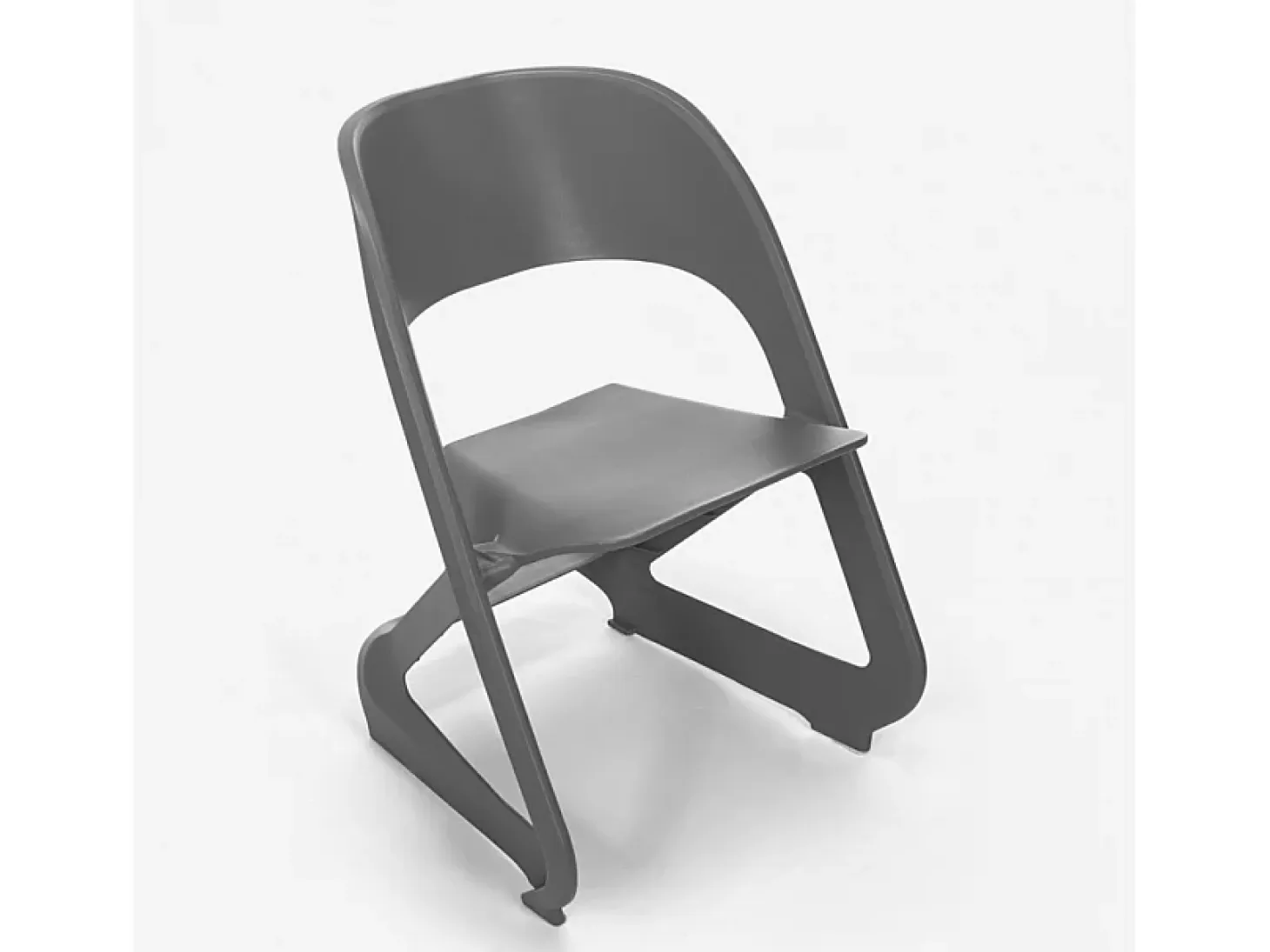 Silla de diseño apilable para bares, fiestas y eventos públicos plástico Nest - Gris