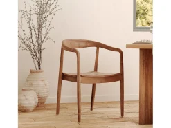 Silla de madera de teca biselada - Lombok