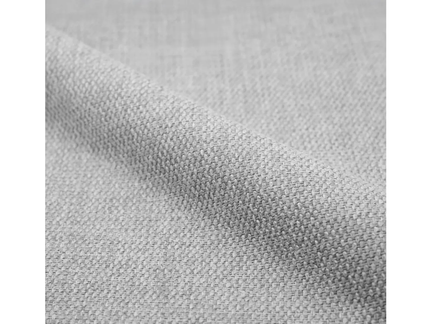 Silla de madera hevea y tela gris claro - Héloïse