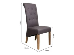 Silla De Madera Tapizada
