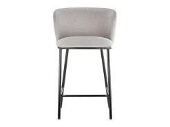Silla de mostrador 'Arthus' Tela Beige, dimensiones: H88.5 x L53 x P50.5 cm