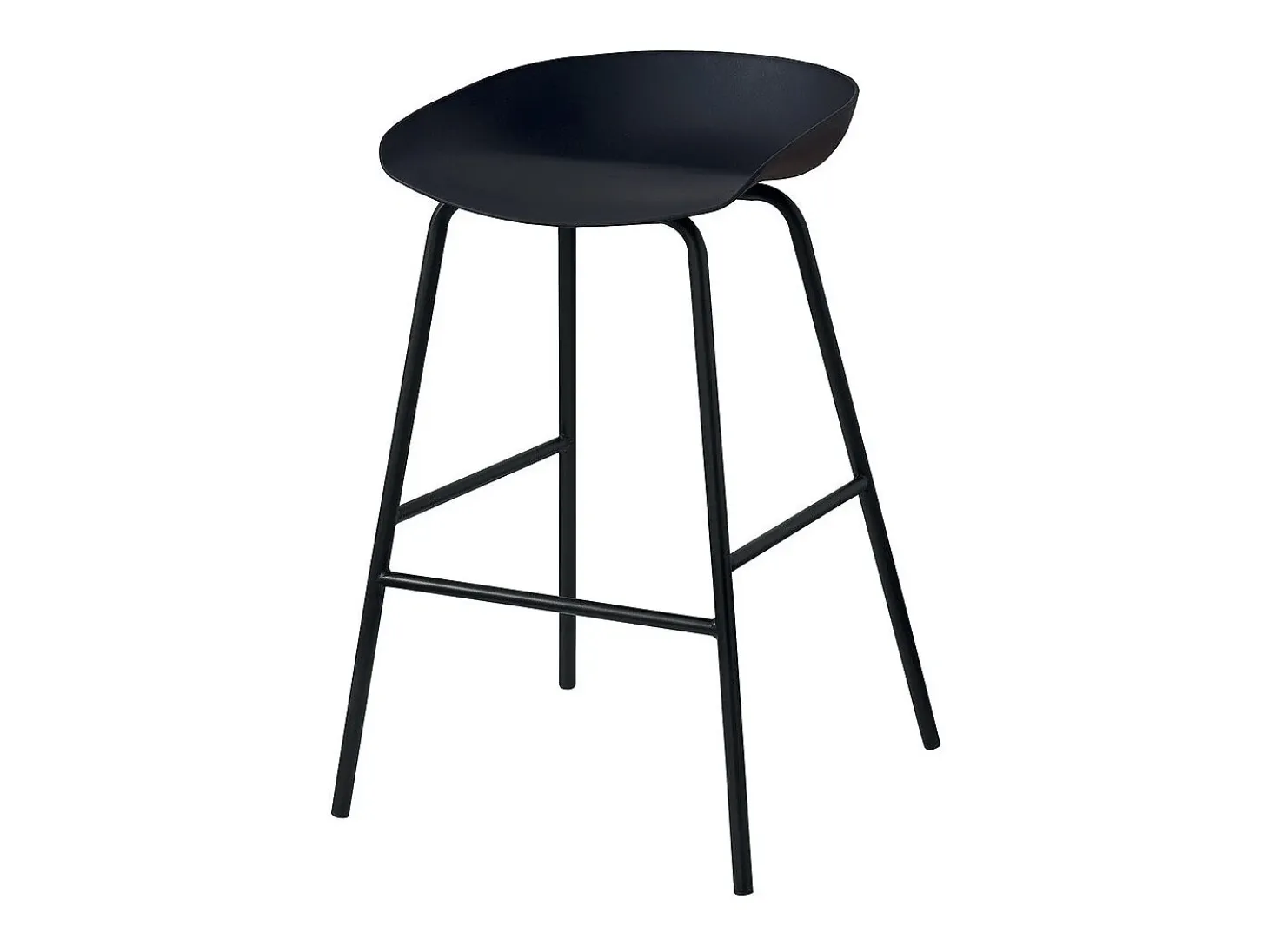 Silla de mostrador de diseño negro. Colección SIRA