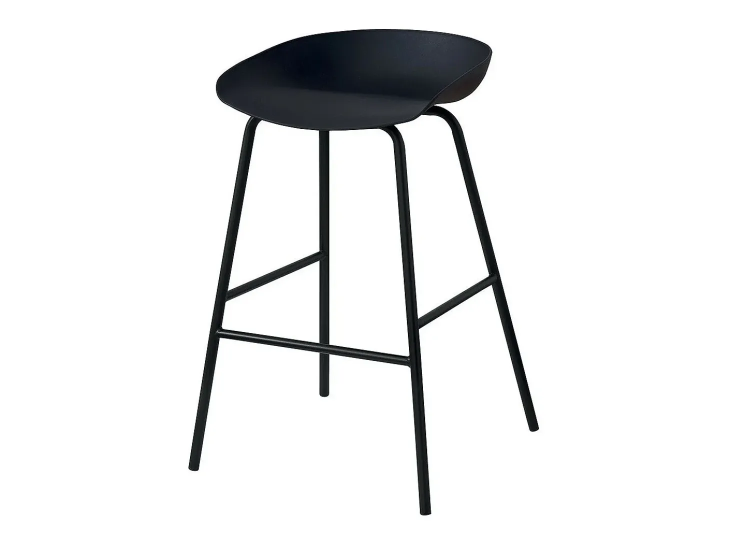 Silla de mostrador de diseño negro. Colección SIRA