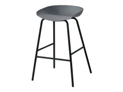 Silla de mostrador de diseño gris. Colección SIRA