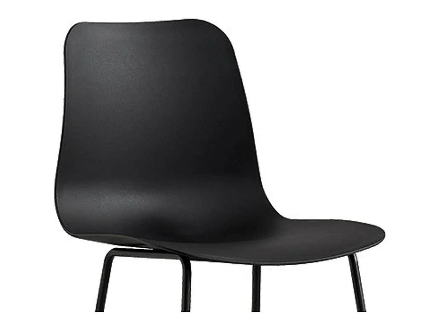 Silla de mostrador ''Mario'' PP Negra, dimensiones: H100.5 x L51 x P44cm