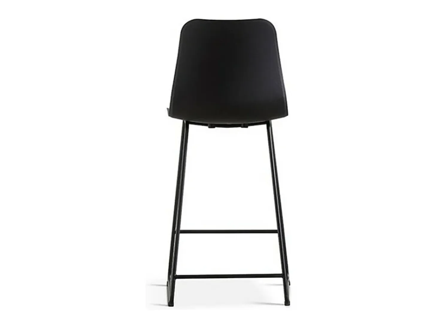 Silla de mostrador ''Mario'' PP Negra, dimensiones: H100.5 x L51 x P44cm