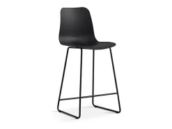 Silla de mostrador ''Mario'' PP Negra, dimensiones: H100.5 x L51 x P44cm