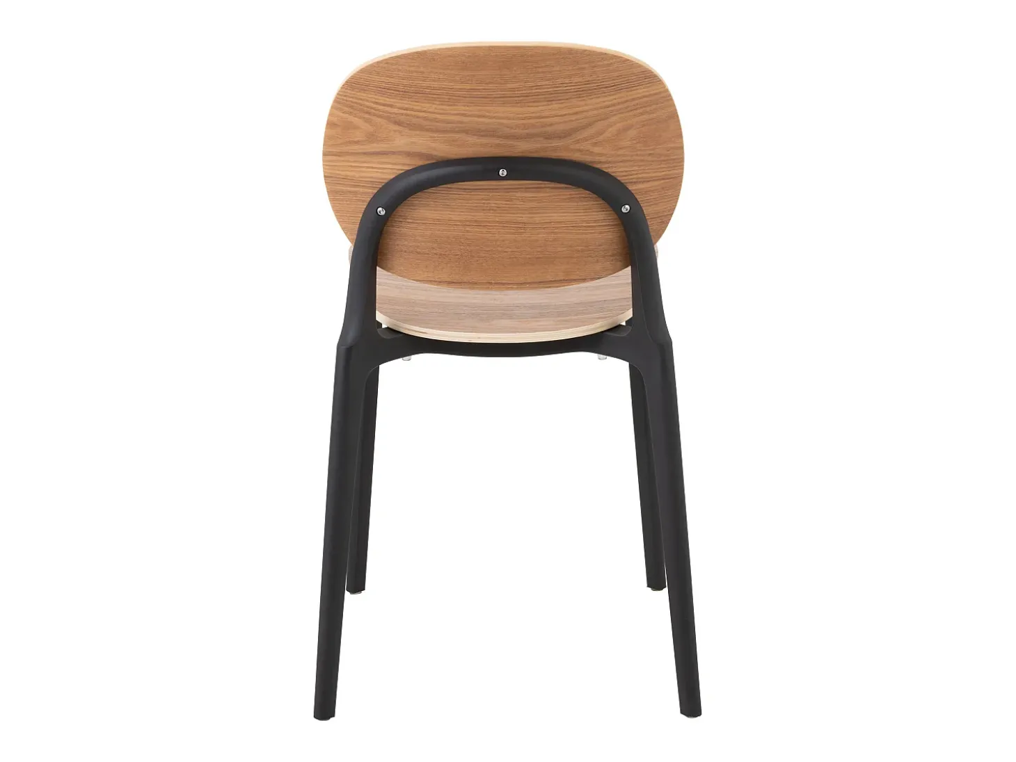 Silla de plástico básica Lolita beige natural L 46 cm