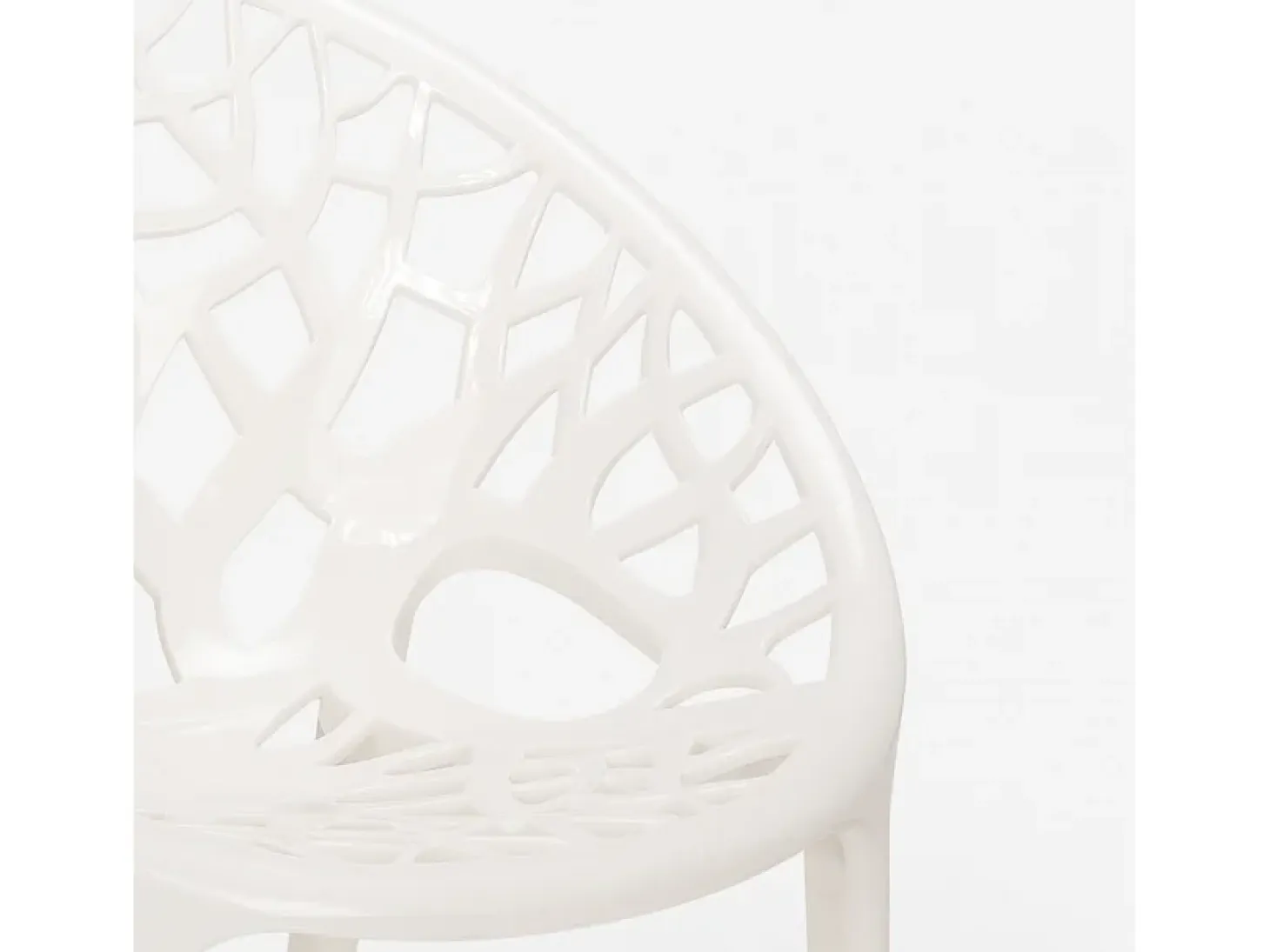 Silla de polipropileno de diseño moderno para restaurante y barra de cocina Fragus - Blanco