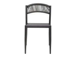 Silla de ratán gris para el hogar