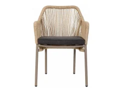 Silla de ratán marron beige