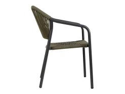 Silla de ratán verde para el hogar