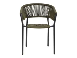 Silla de ratán verde para el hogar