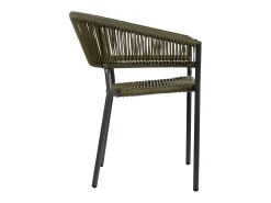 Silla de ratán verde para el hogar