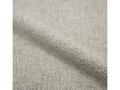 Silla de tejido beige con patas de metal negro - Angèle